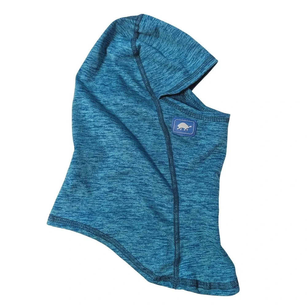 Turtle Fur Kids MaxClava Blue Heather Space Dye Balaclava Ski Mask Helmet Liner